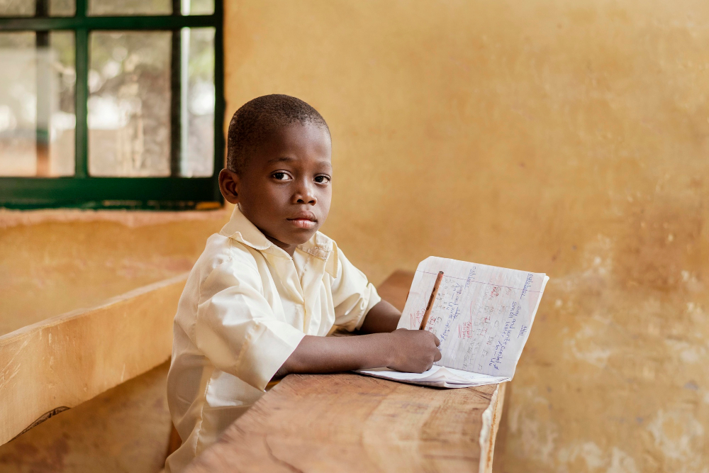 Children in a classroom